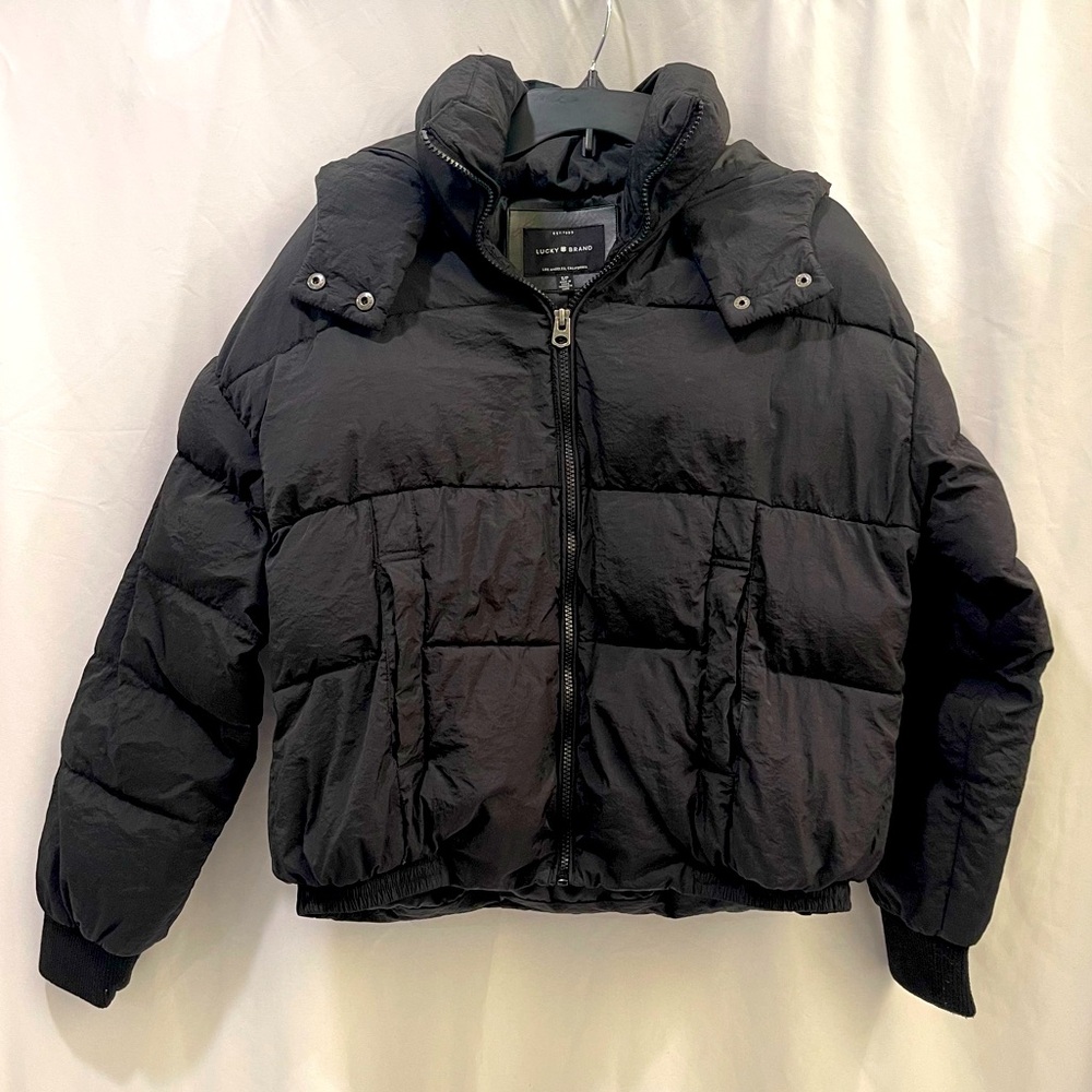 Lucky Brand Black Puffer Jacket